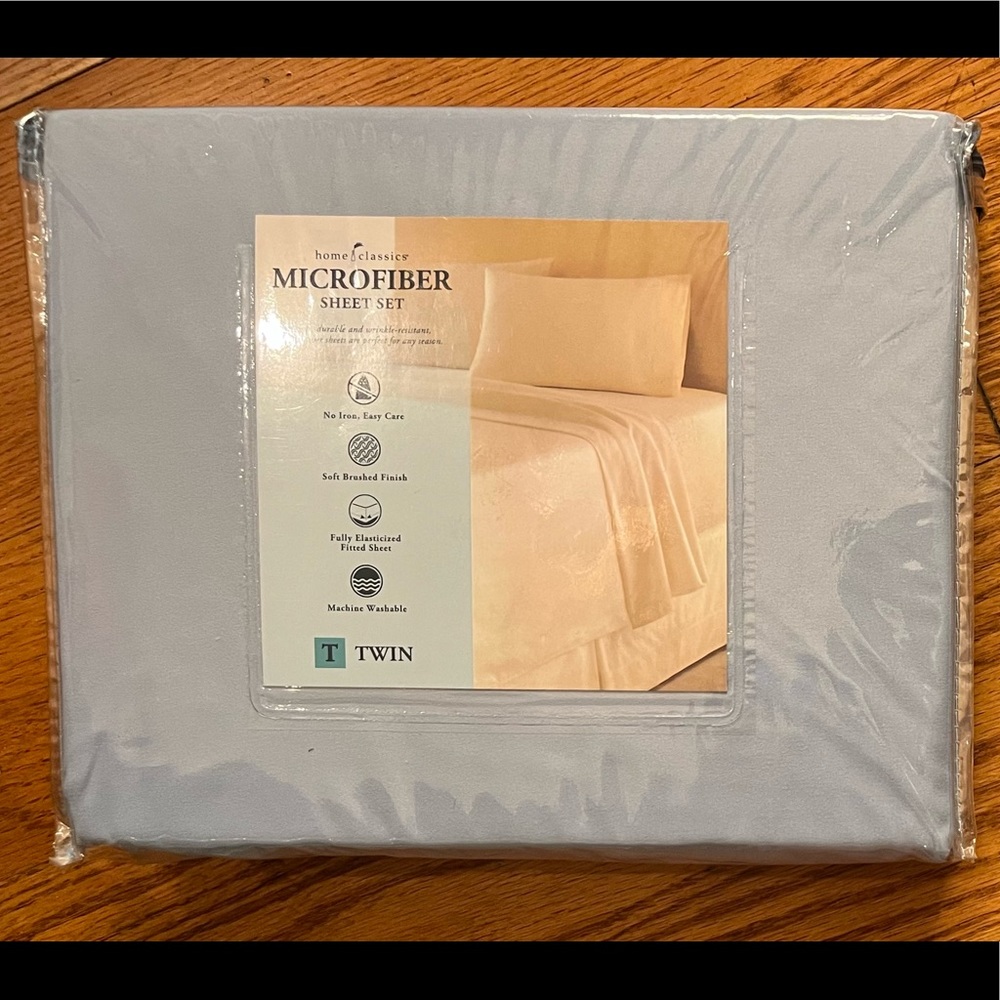 NWT Home Classic Twin Sheets, Blue